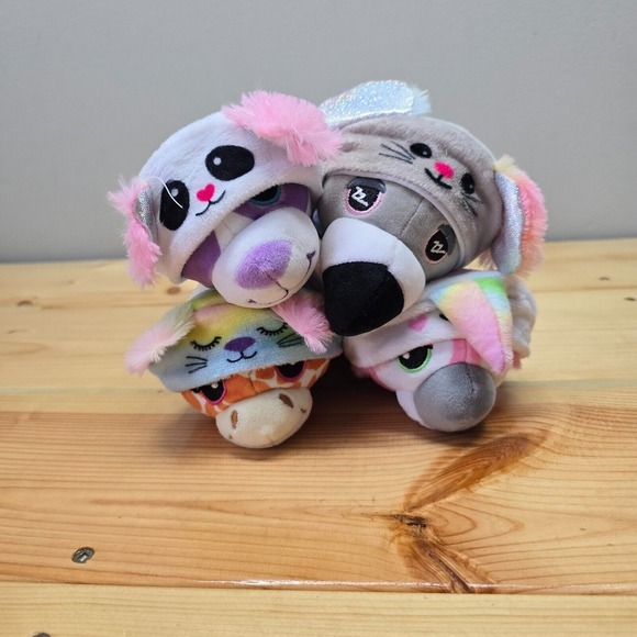 Cutetitos Sleepitos Plush Lot of 4 Koala Giraffe‎ Flamingo Burrito Toys Bundle - Picture 1 of 13
